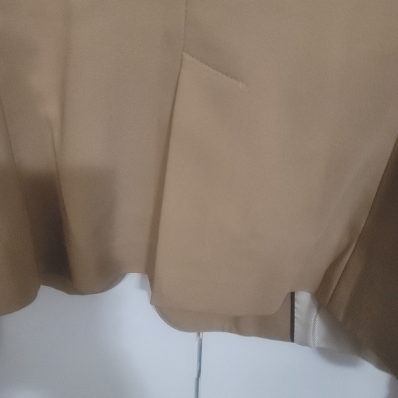 Zara Beige Tailored Blazer Jacket, Made In Spain - Picture 6 of 7